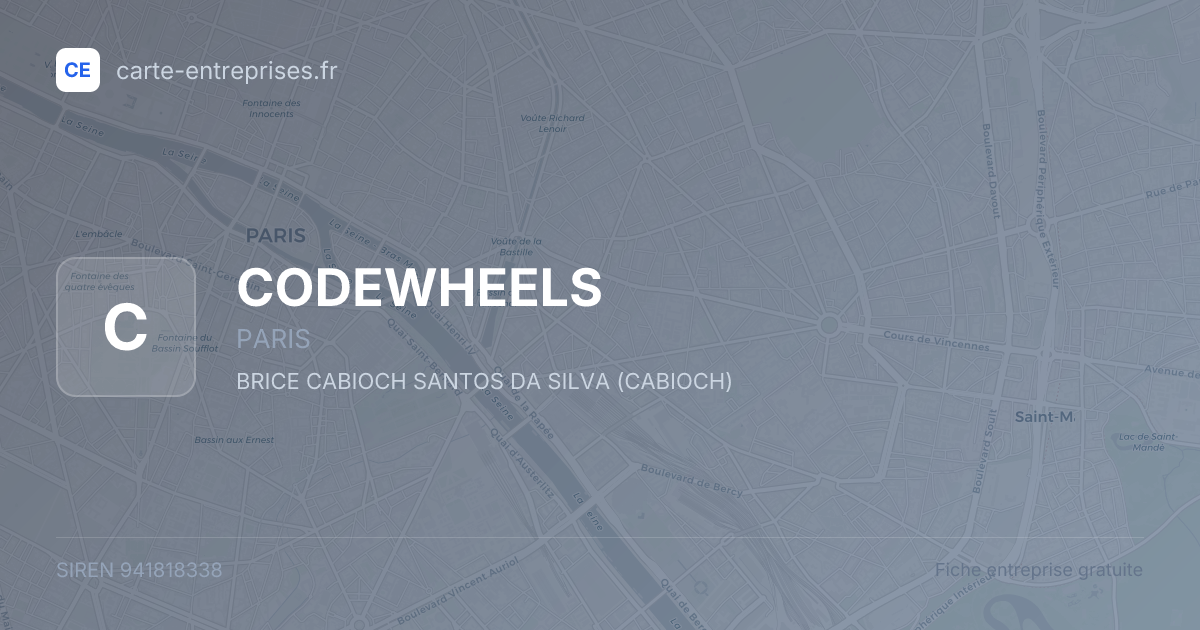 CODEWHEELS — 941818338 — fiche entreprise
