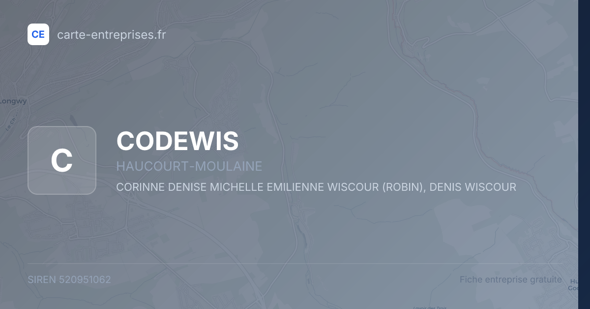 CODEWIS — 520951062 — fiche entreprise