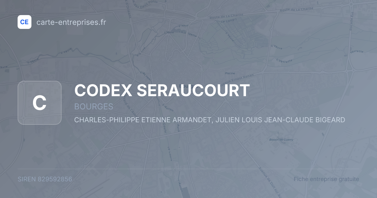 CODEX SERAUCOURT — 829592856 — fiche entreprise