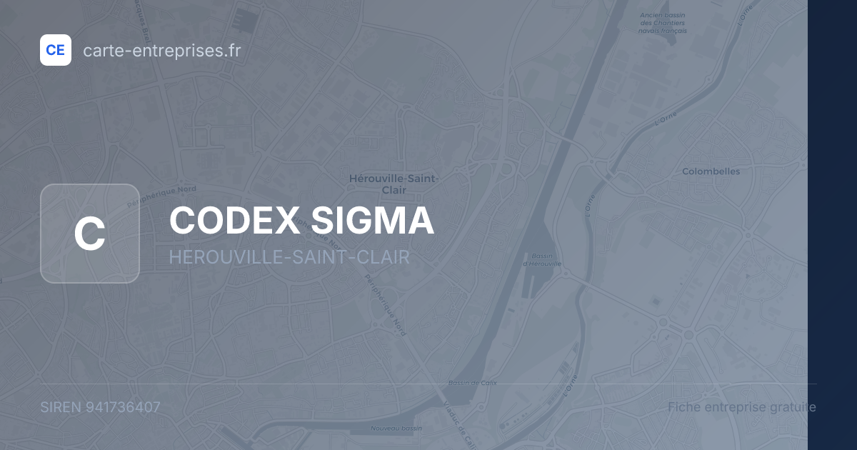 CODEX SIGMA — 941736407 — fiche entreprise