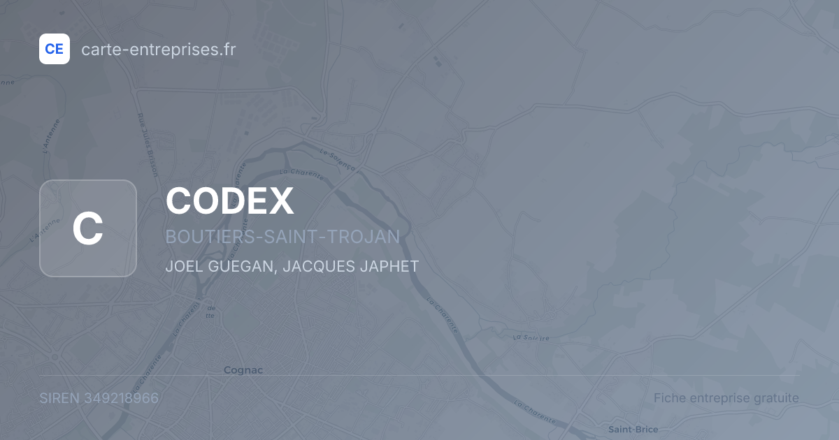 CODEX — 349218966 — fiche entreprise