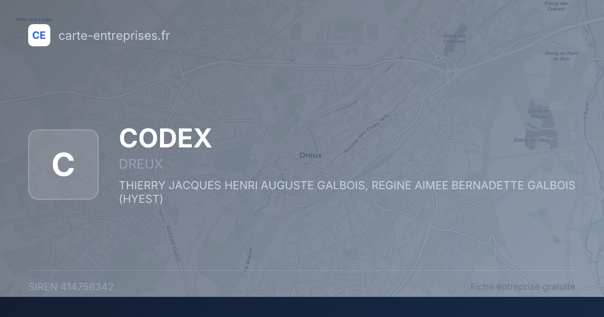 CODEX — 414758342 — fiche entreprise