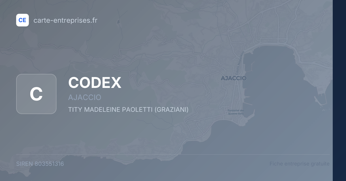 CODEX — 803551316 — fiche entreprise