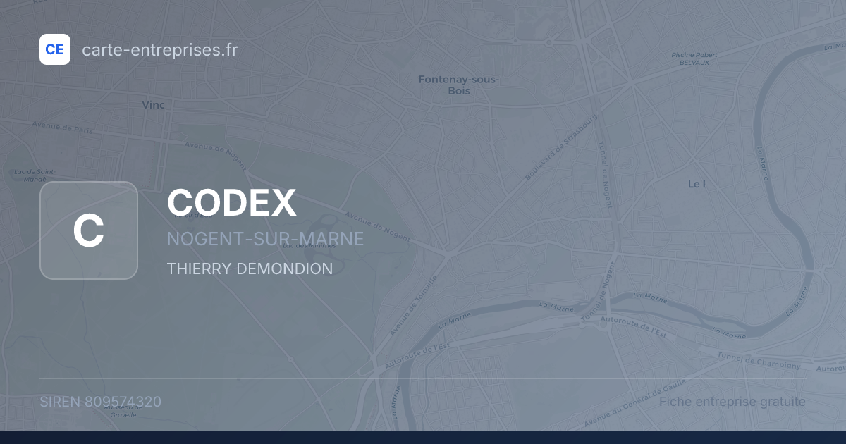 CODEX — 809574320 — fiche entreprise
