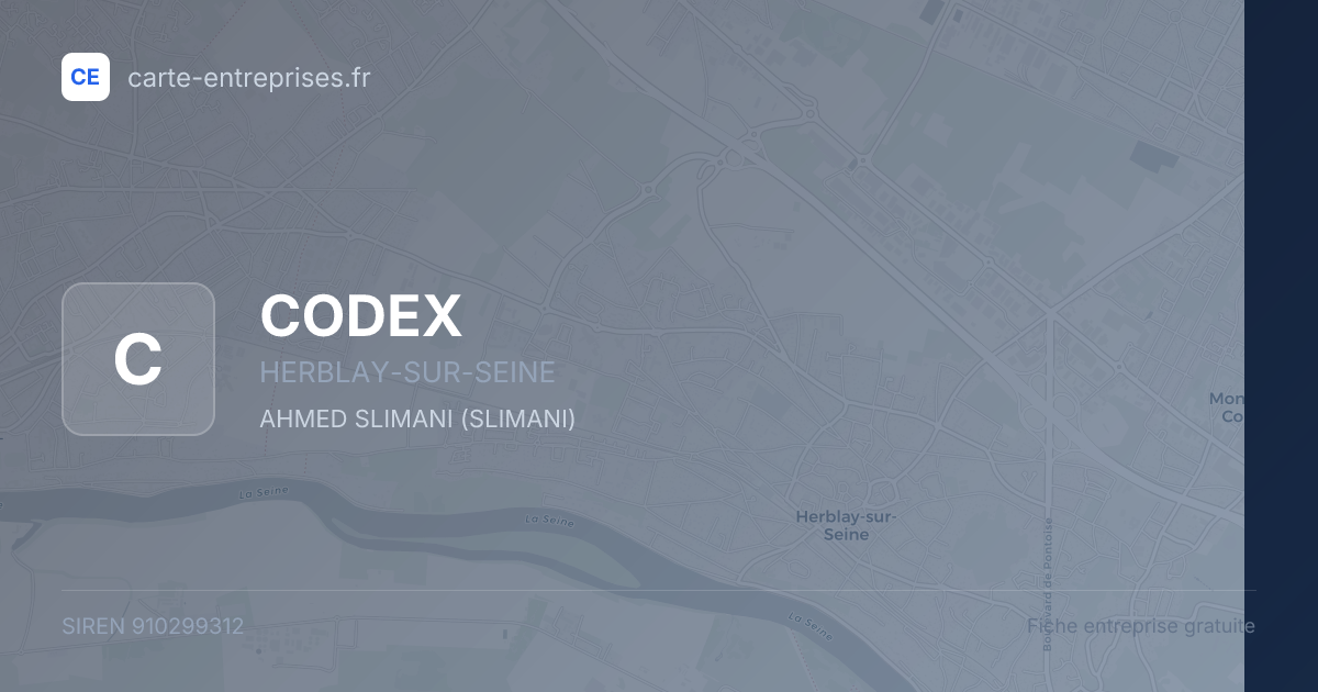 CODEX — 910299312 — fiche entreprise