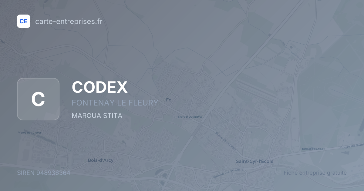 CODEX — 948936364 — fiche entreprise