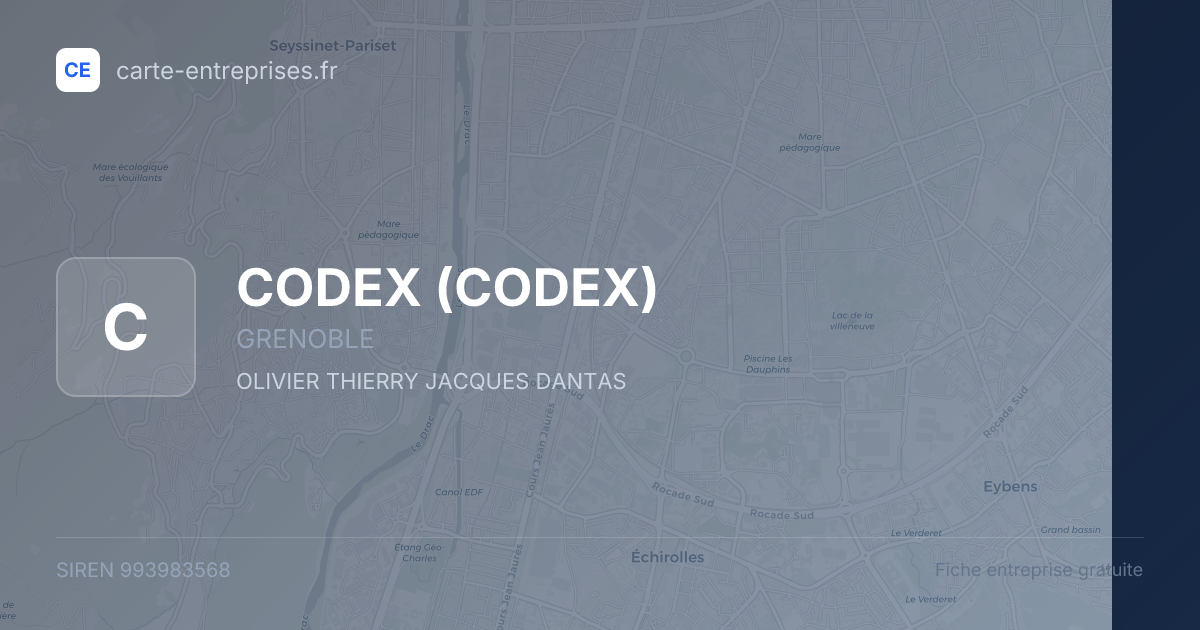 CODEX — 993983568 — fiche entreprise