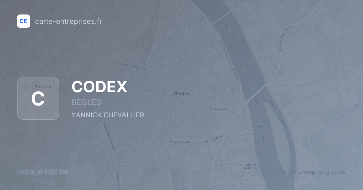 CODEX — 994382166 — fiche entreprise