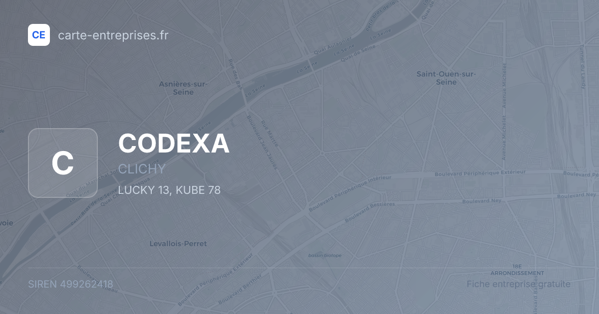 CODEXA — 499262418 — fiche entreprise