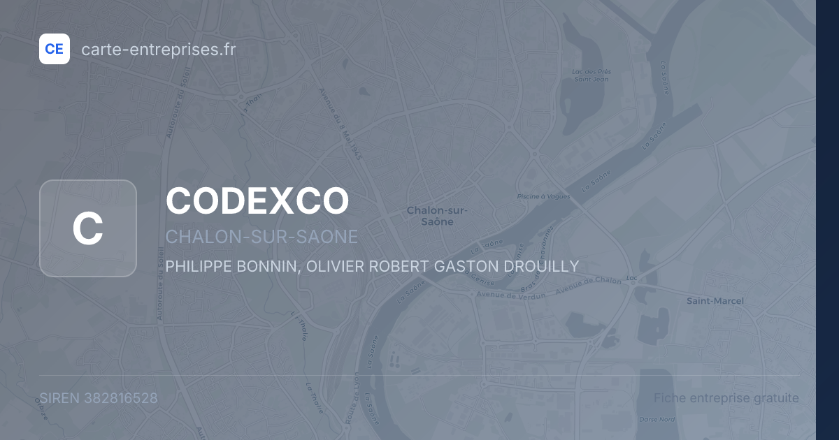 CODEXCO — 382816528 — fiche entreprise