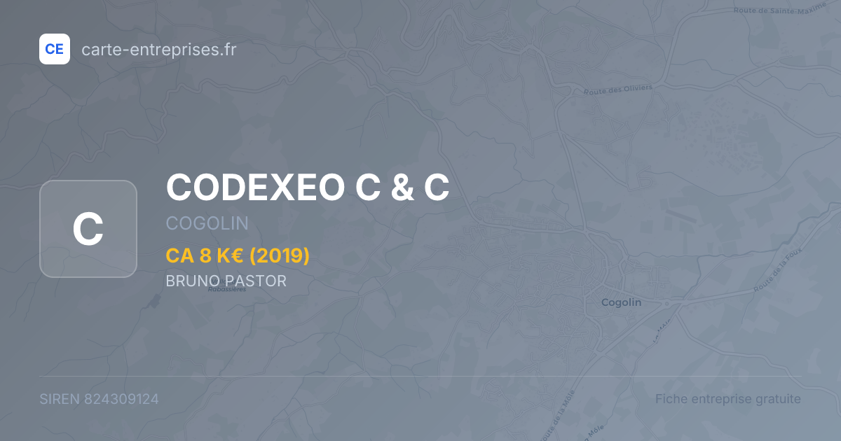 CODEXEO C & C — 824309124 — fiche entreprise