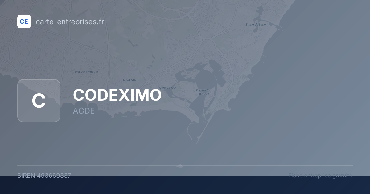 CODEXIMO — 493669337 — fiche entreprise