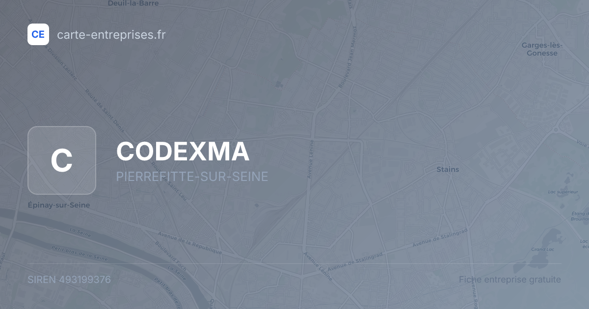 CODEXMA — 493199376 — fiche entreprise