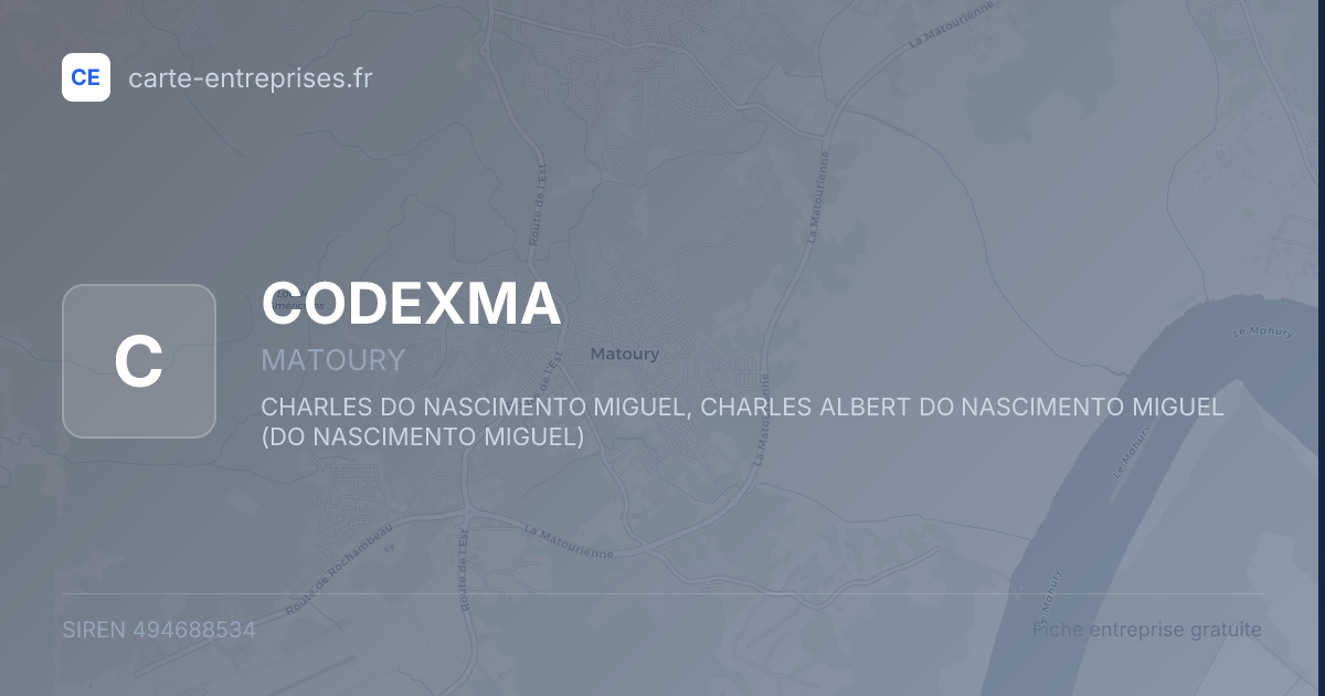 CODEXMA — 494688534 — fiche entreprise