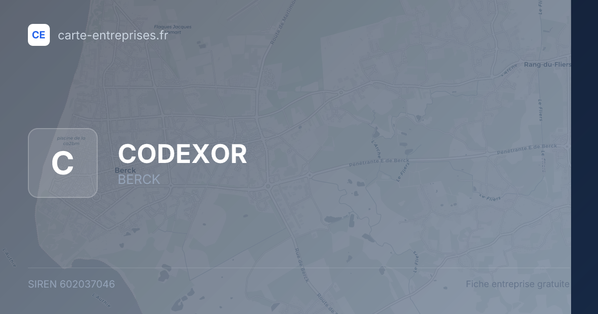 CODEXOR — 602037046 — fiche entreprise