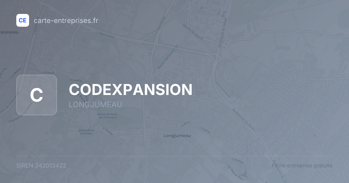 CODEXPANSION — 342013422 — fiche entreprise