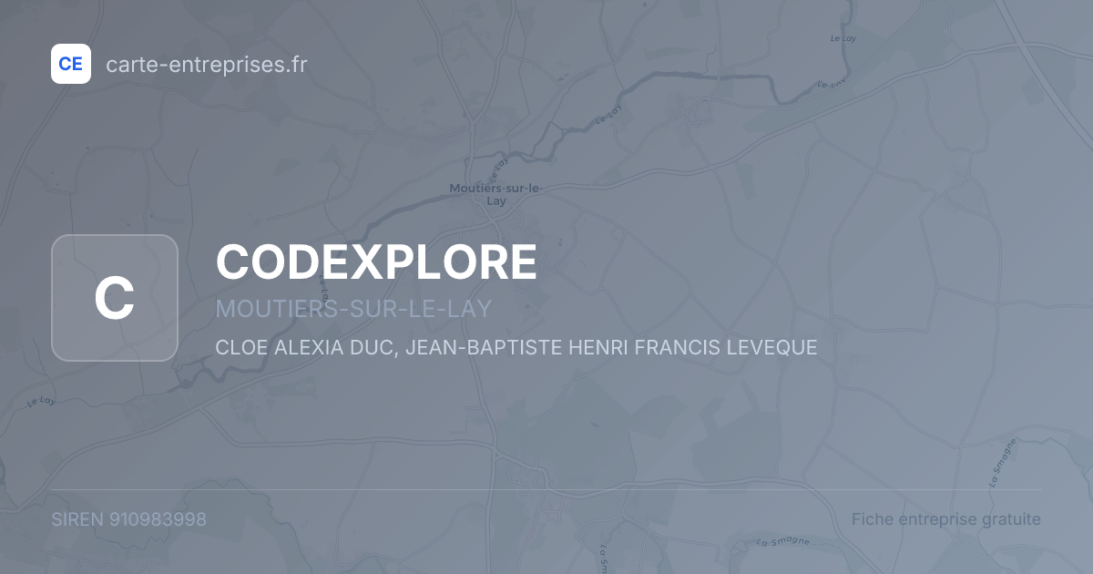 CODEXPLORE — 910983998 — fiche entreprise