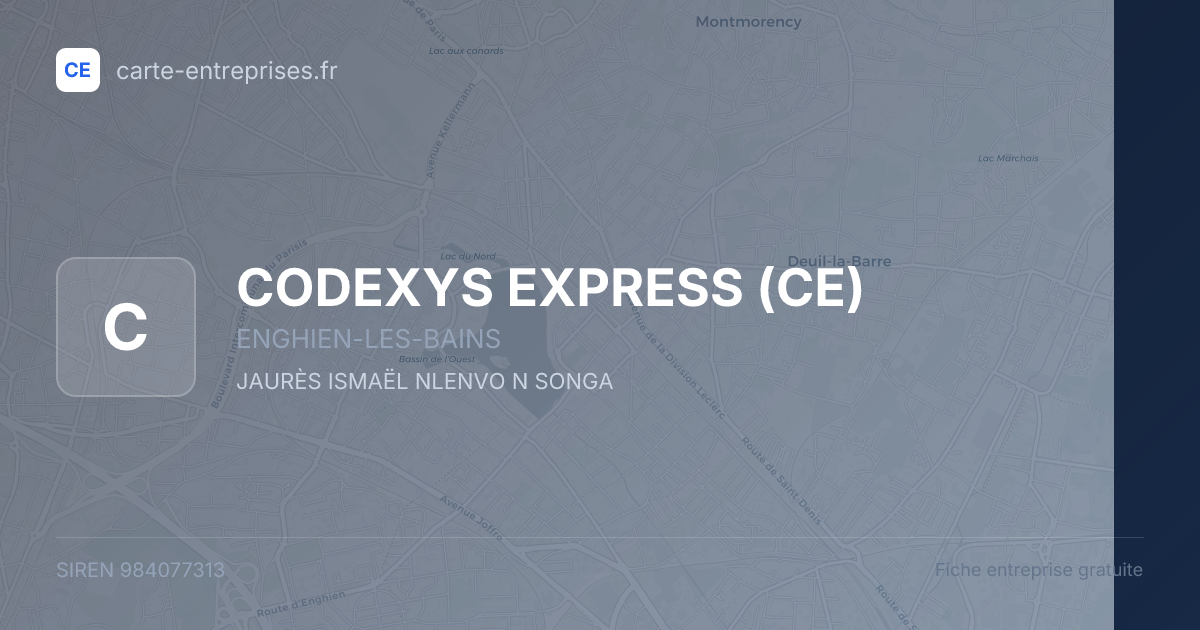 CODEXYS EXPRESS (CE) — 984077313 — fiche entreprise