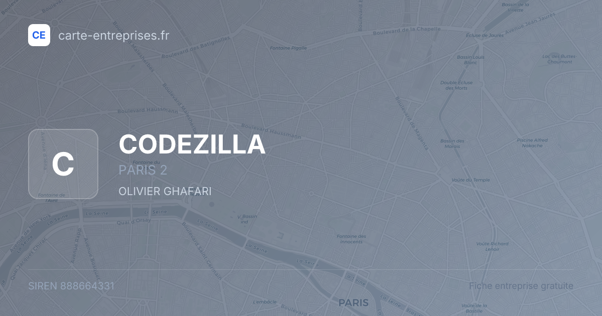 CODEZILLA — 888664331 — fiche entreprise