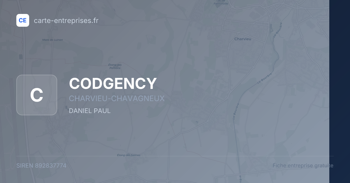 CODGENCY — 892837774 — fiche entreprise