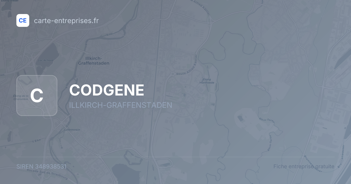CODGENE — 348938531 — fiche entreprise