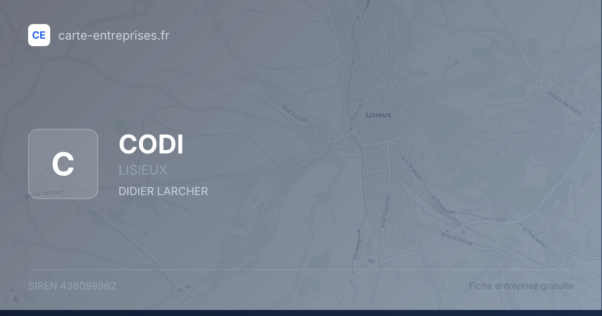 CODI — 438099962 — fiche entreprise