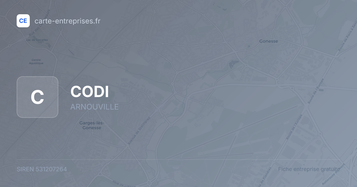 CODI — 531207264 — fiche entreprise