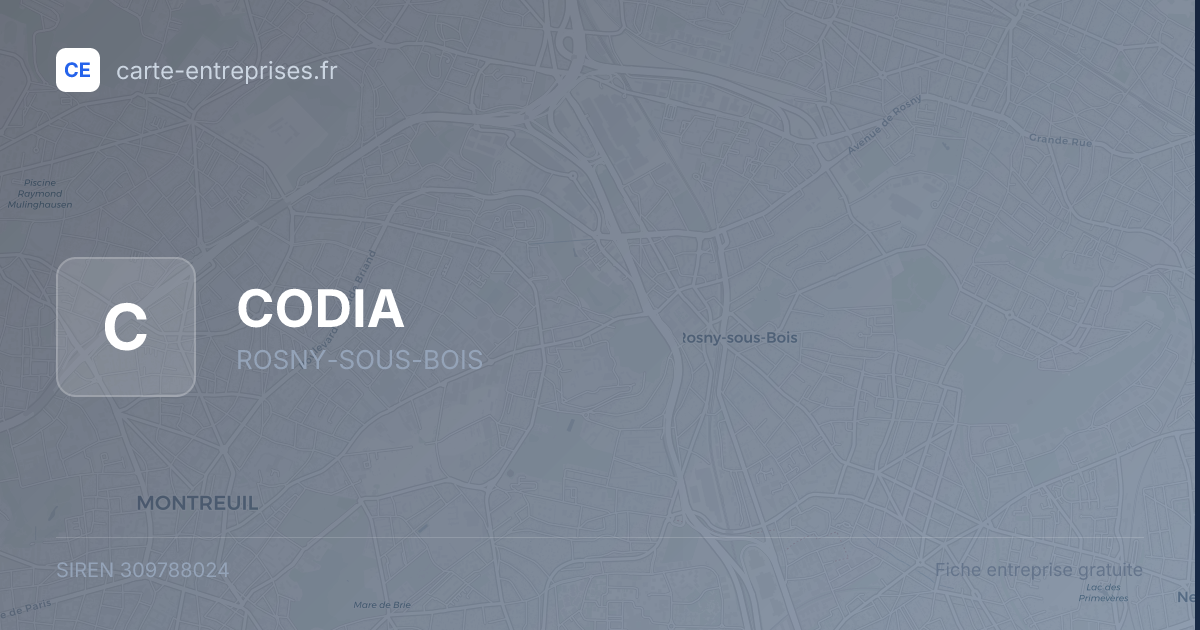 CODIA — 309788024 — fiche entreprise