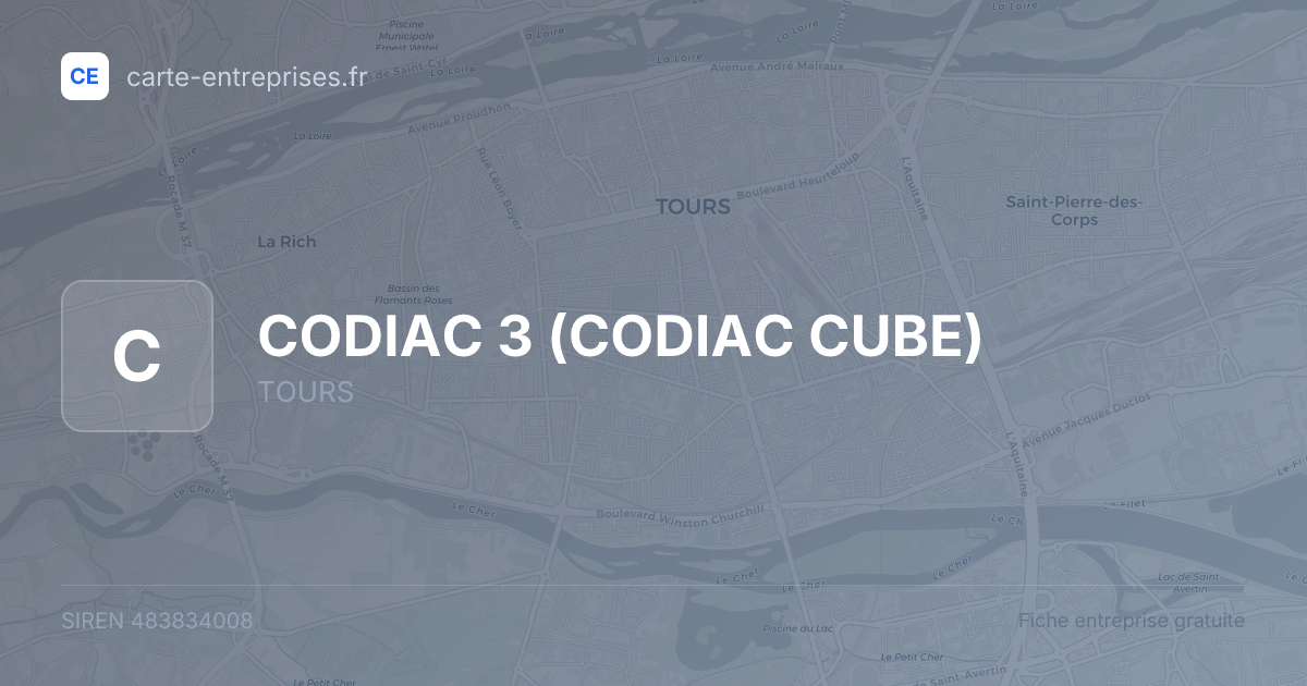 CODIAC 3 (CODIAC CUBE) — 483834008 — fiche entreprise