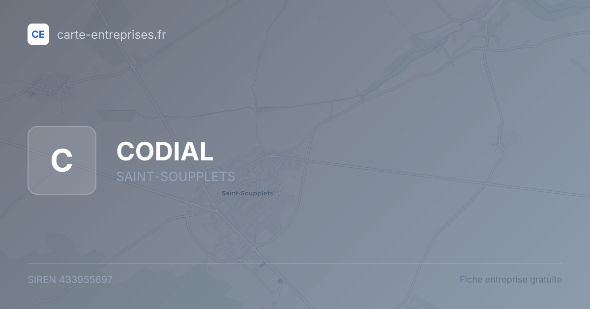 CODIAL — 433955697 — fiche entreprise