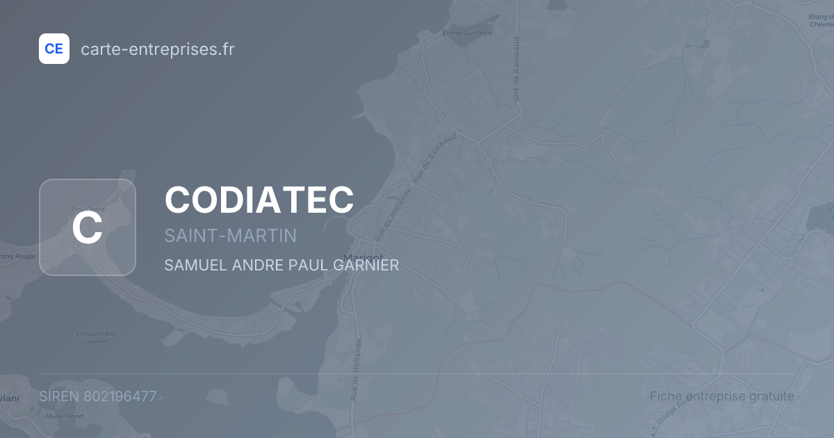 CODIATEC — 802196477 — fiche entreprise