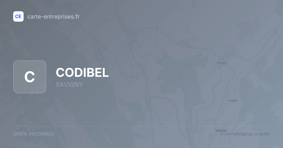 CODIBEL — 490296852 — fiche entreprise