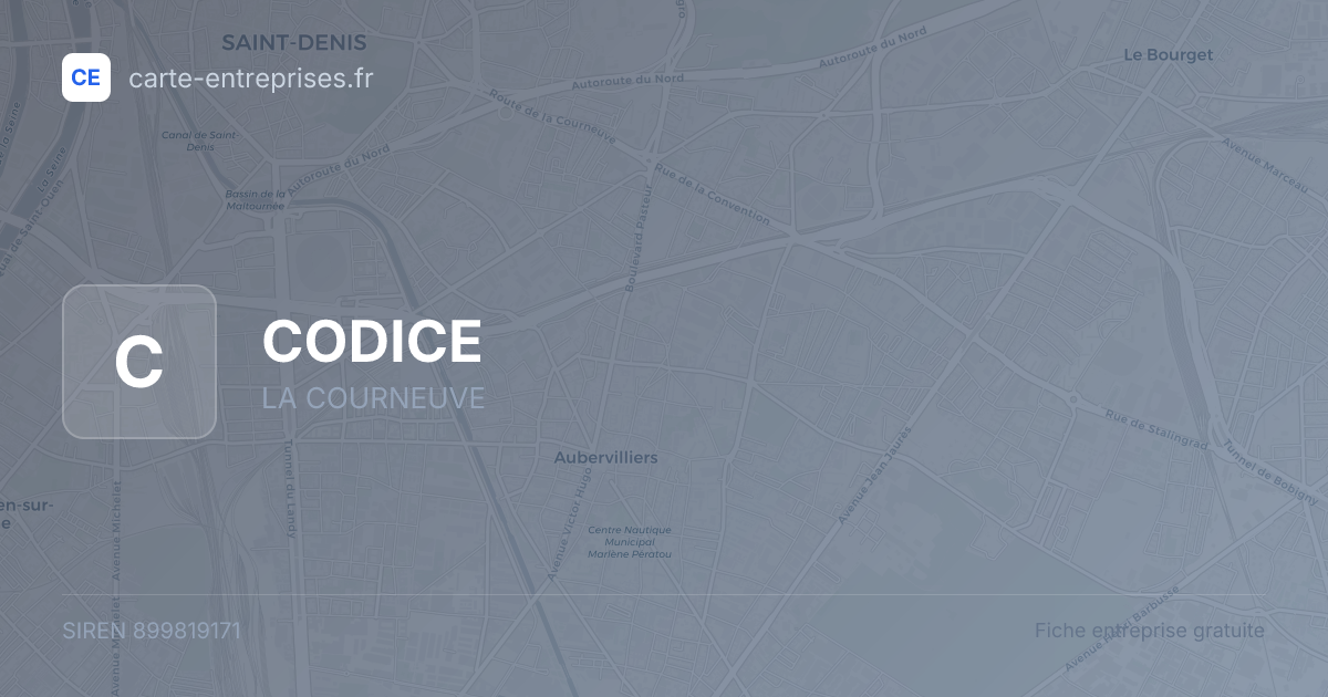 CODICE — 899819171 — fiche entreprise