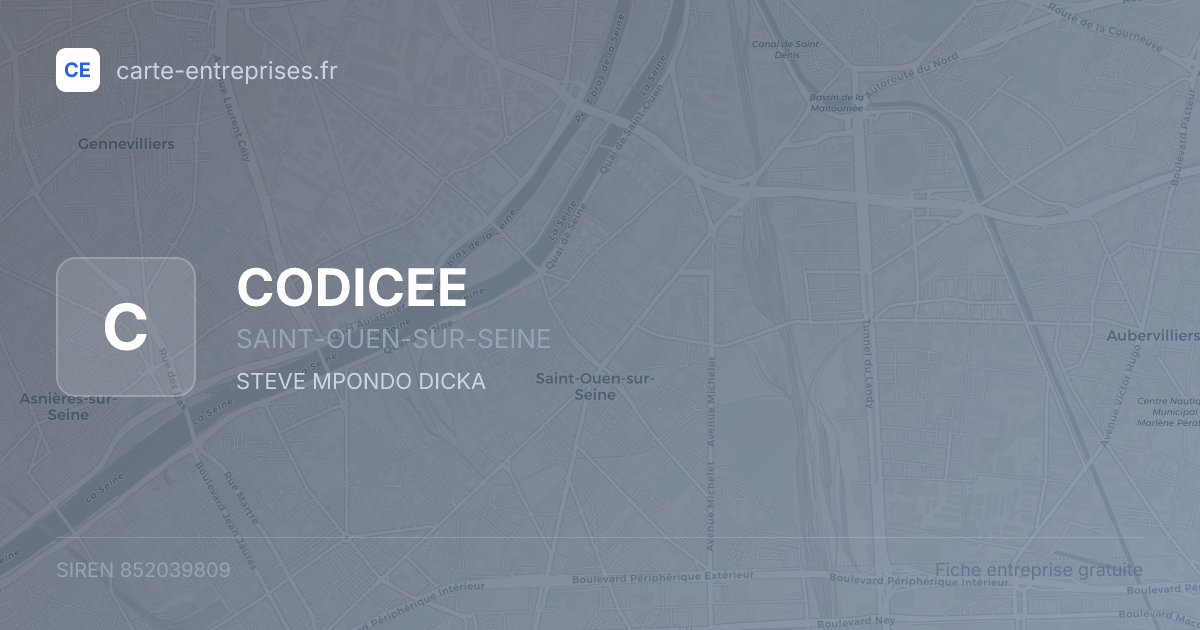 CODICEE — 852039809 — fiche entreprise