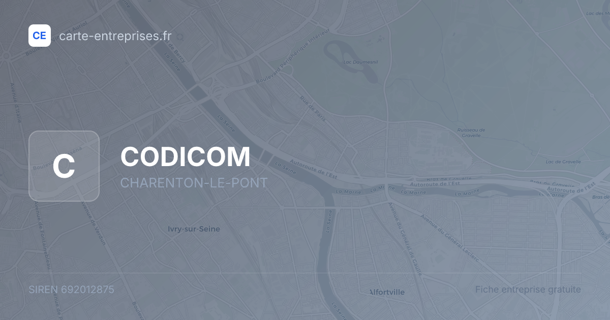 CODICOM — 692012875 — fiche entreprise
