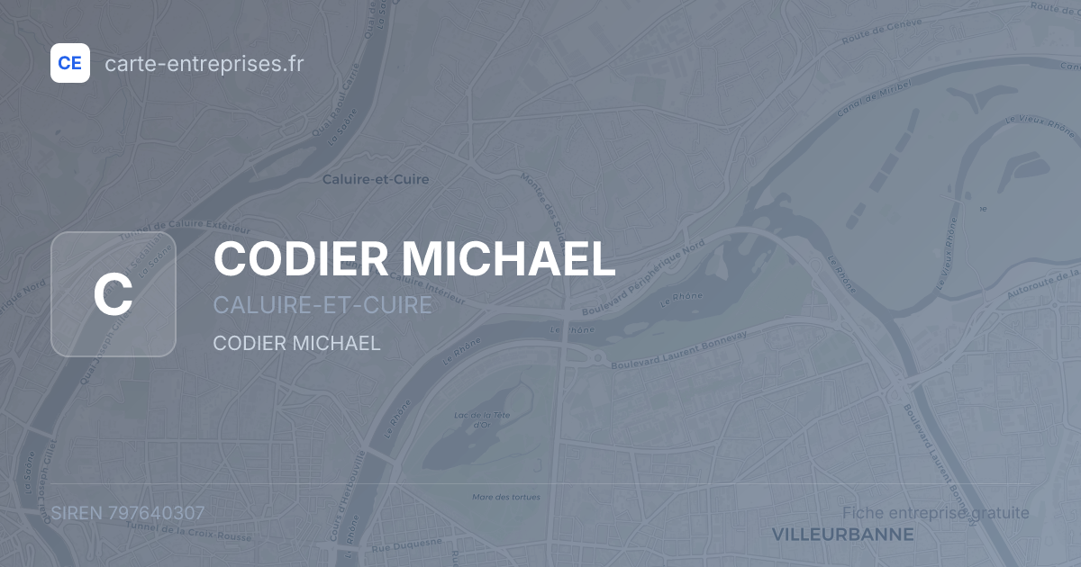 CODIER MICHAEL — 797640307 — fiche entreprise