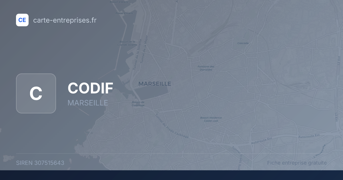 CODIF — 307515643 — fiche entreprise