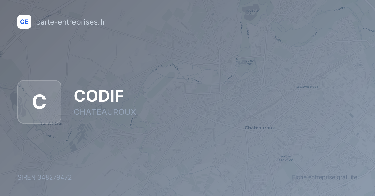 CODIF — 348279472 — fiche entreprise