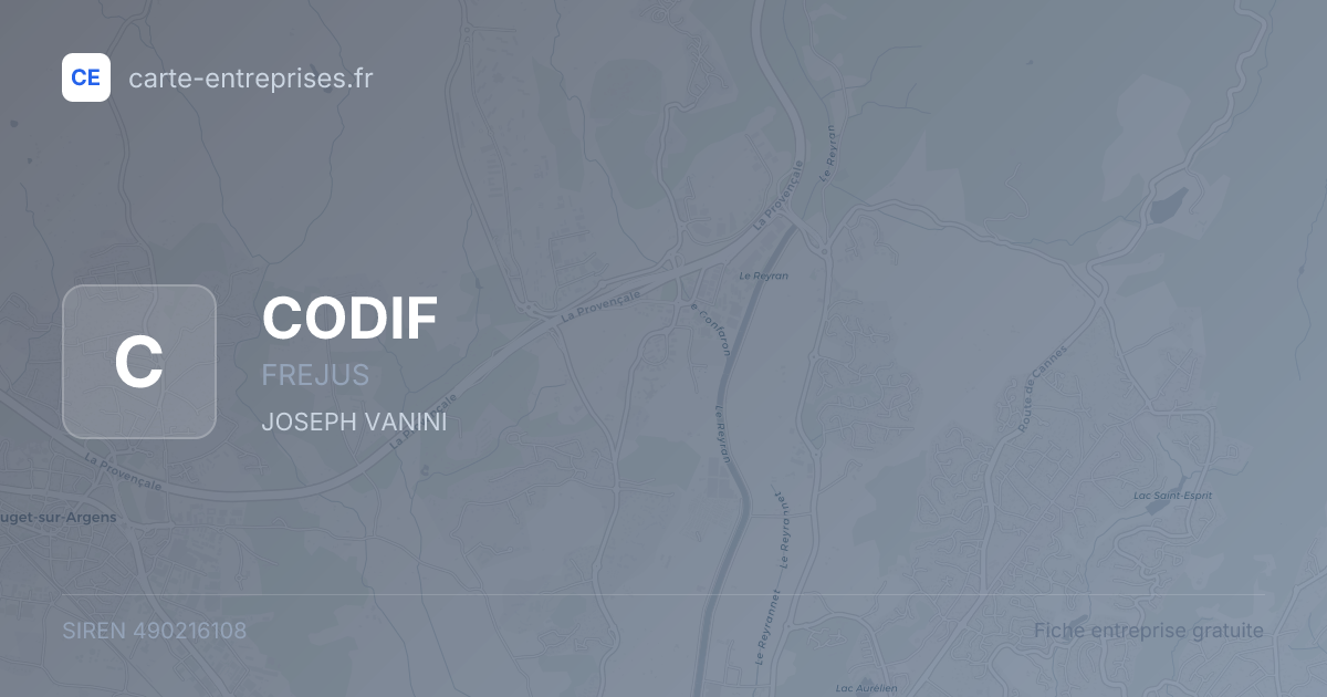 CODIF — 490216108 — fiche entreprise