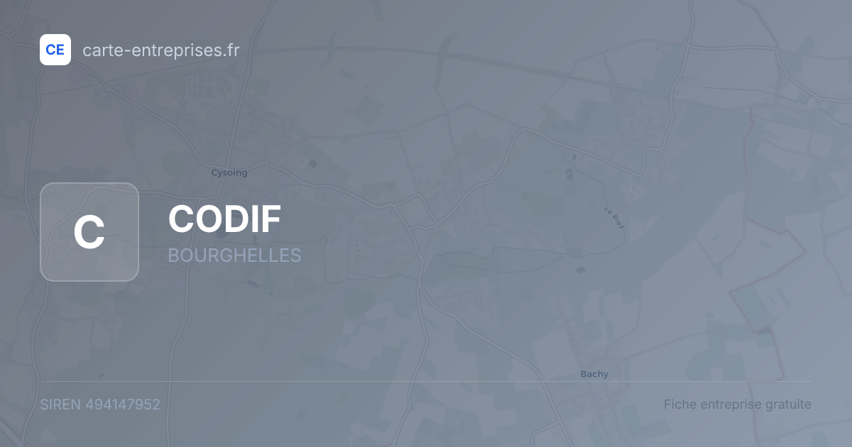 CODIF — 494147952 — fiche entreprise