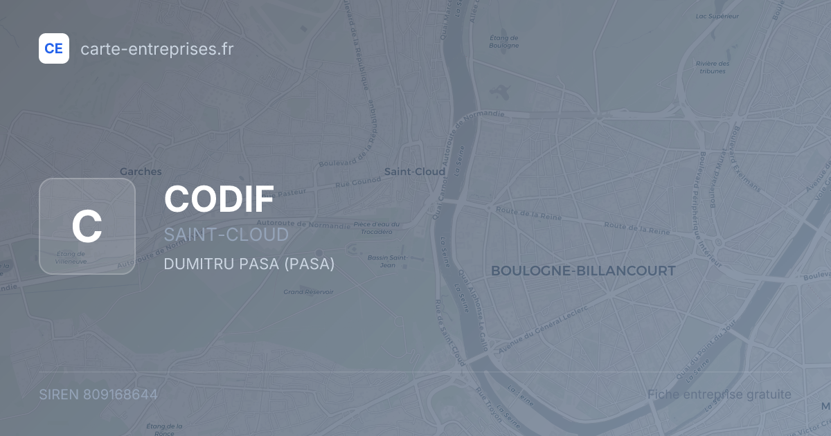 CODIF — 809168644 — fiche entreprise