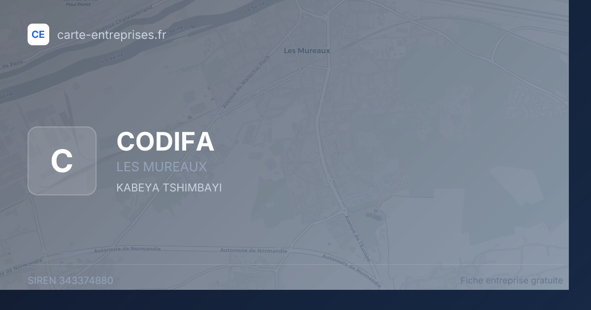 CODIFA — 343374880 — fiche entreprise