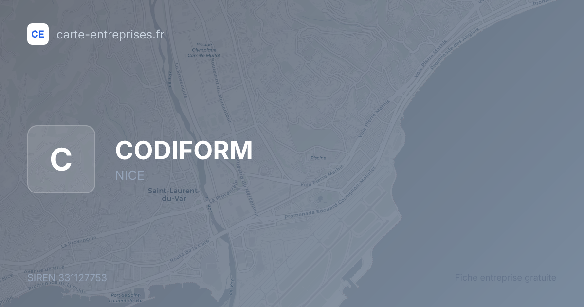 CODIFORM — 331127753 — fiche entreprise