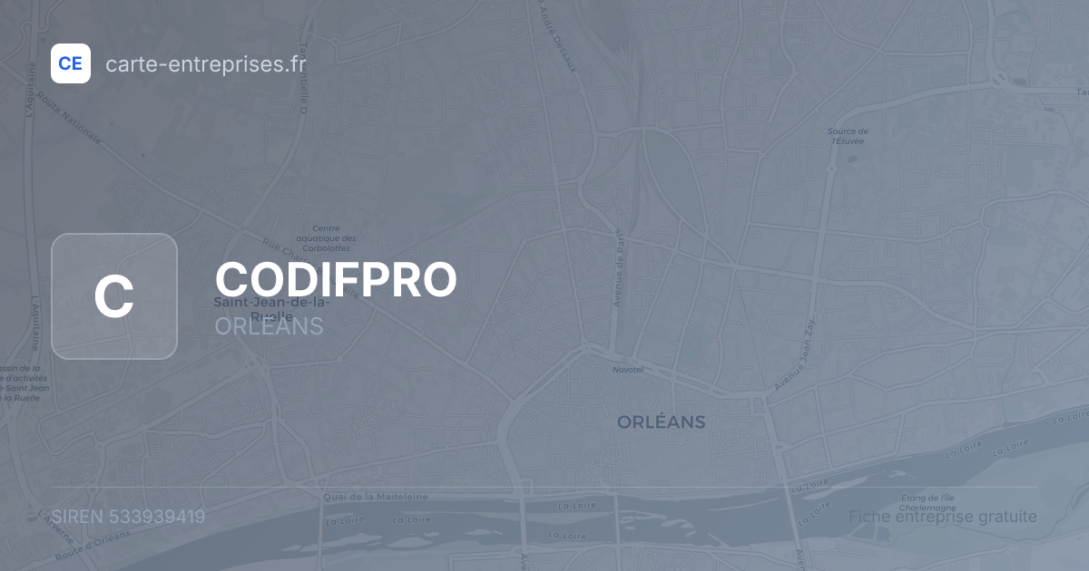 CODIFPRO — 533939419 — fiche entreprise