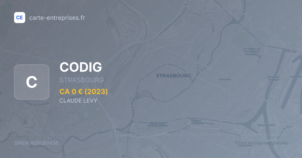 CODIG — 450090436 — fiche entreprise