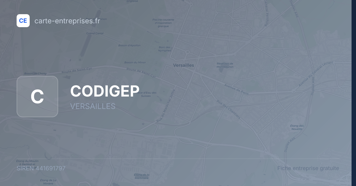 CODIGEP — 441691797 — fiche entreprise