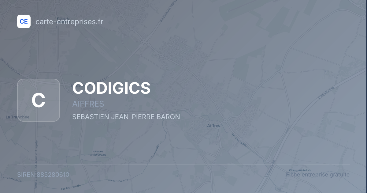 CODIGICS — 885280610 — fiche entreprise