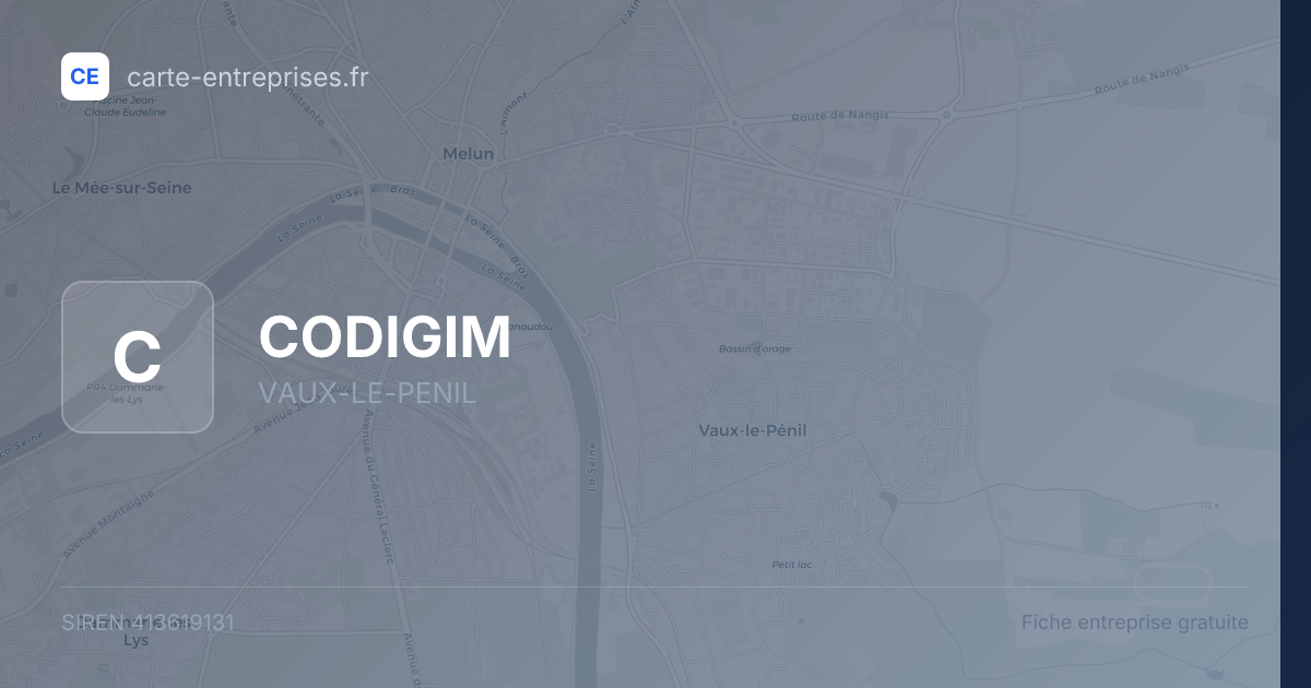 CODIGIM — 413619131 — fiche entreprise