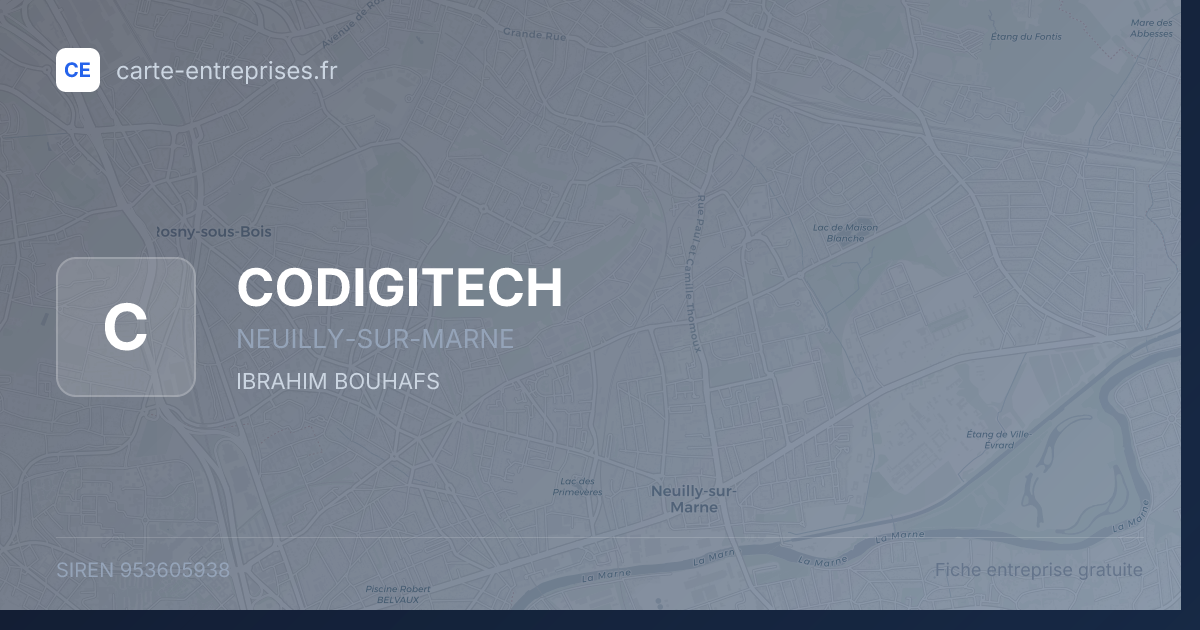 CODIGITECH — 953605938 — fiche entreprise