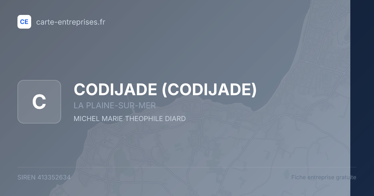 CODIJADE — 413352634 — fiche entreprise